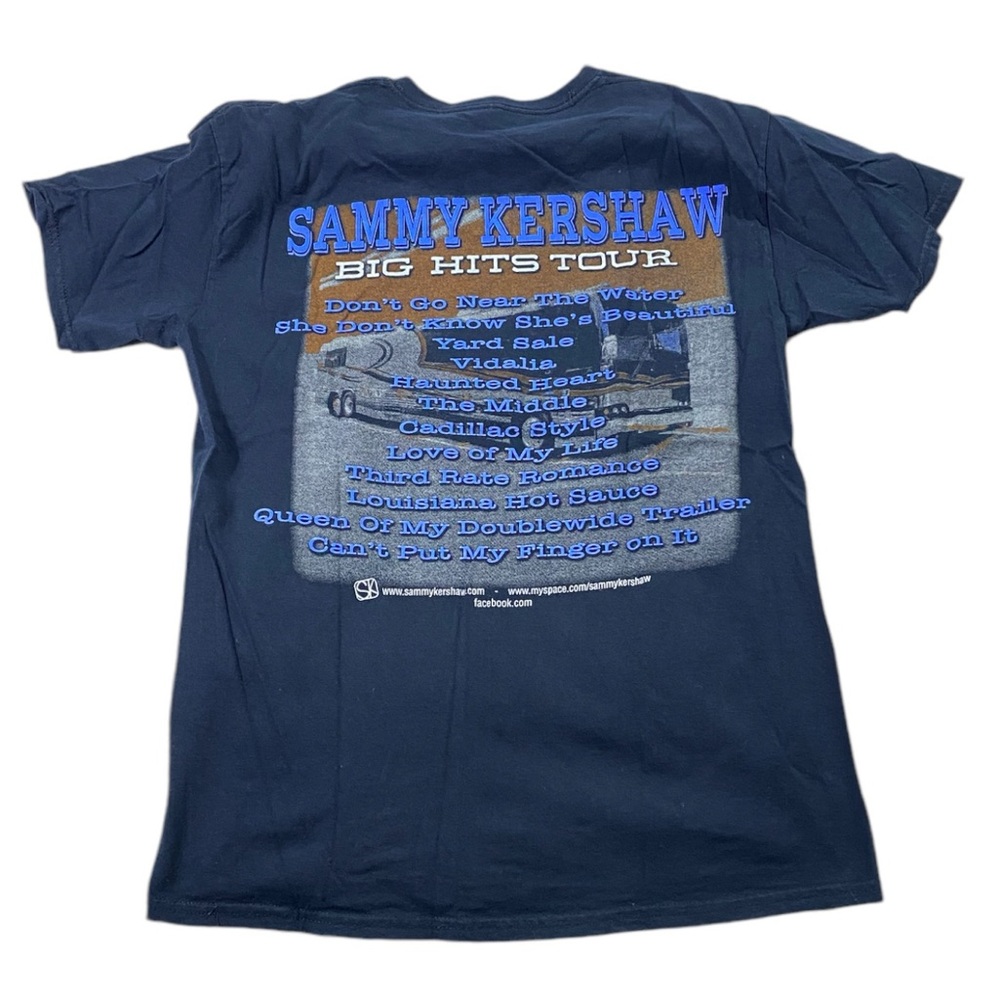 Sammy Kershaw  Big Hits Tour Graphic Men's Black T-Shirt - Picture 2 of 5